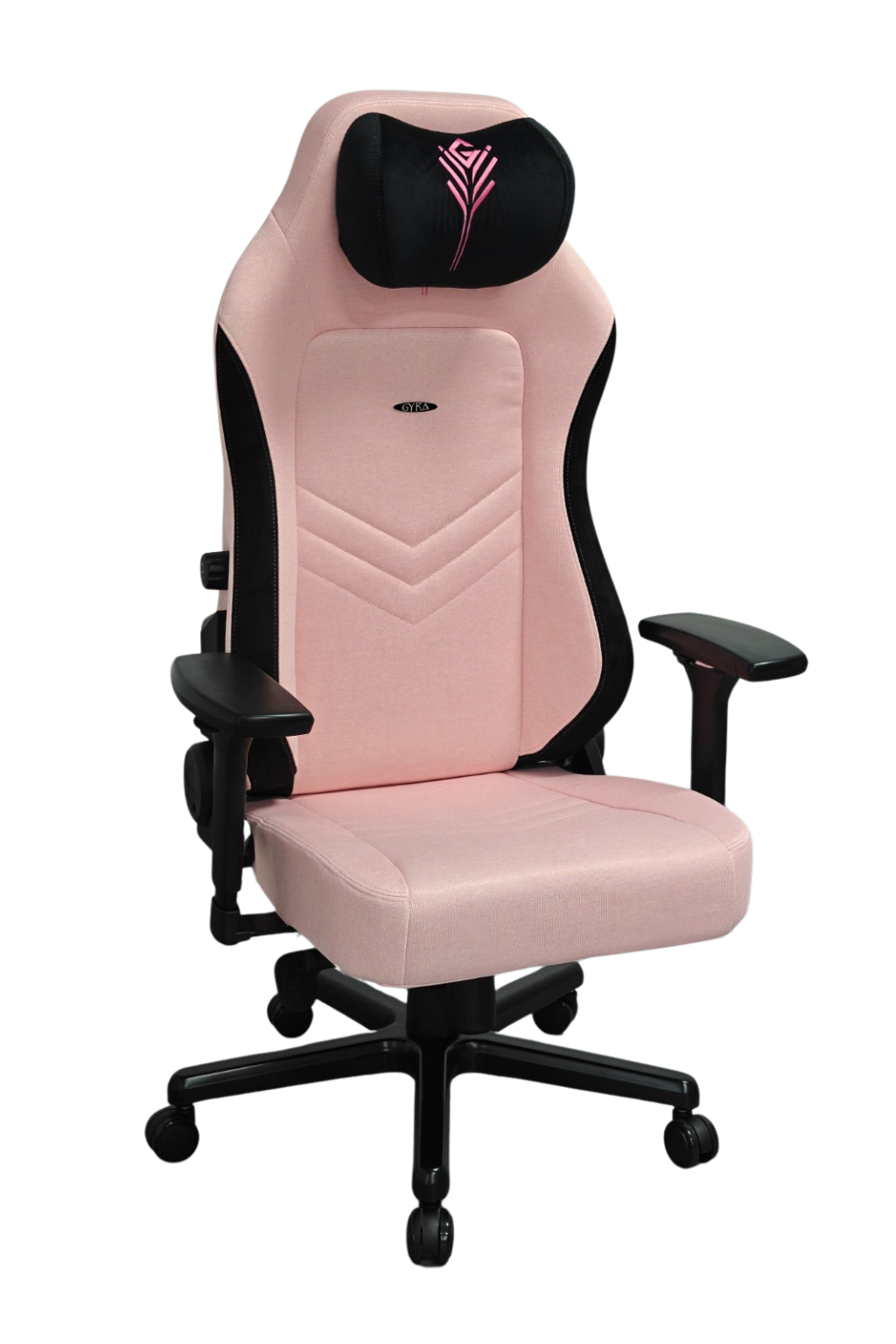 Silla gamer ergonómica premium GYRA Aether - Sakura Pink